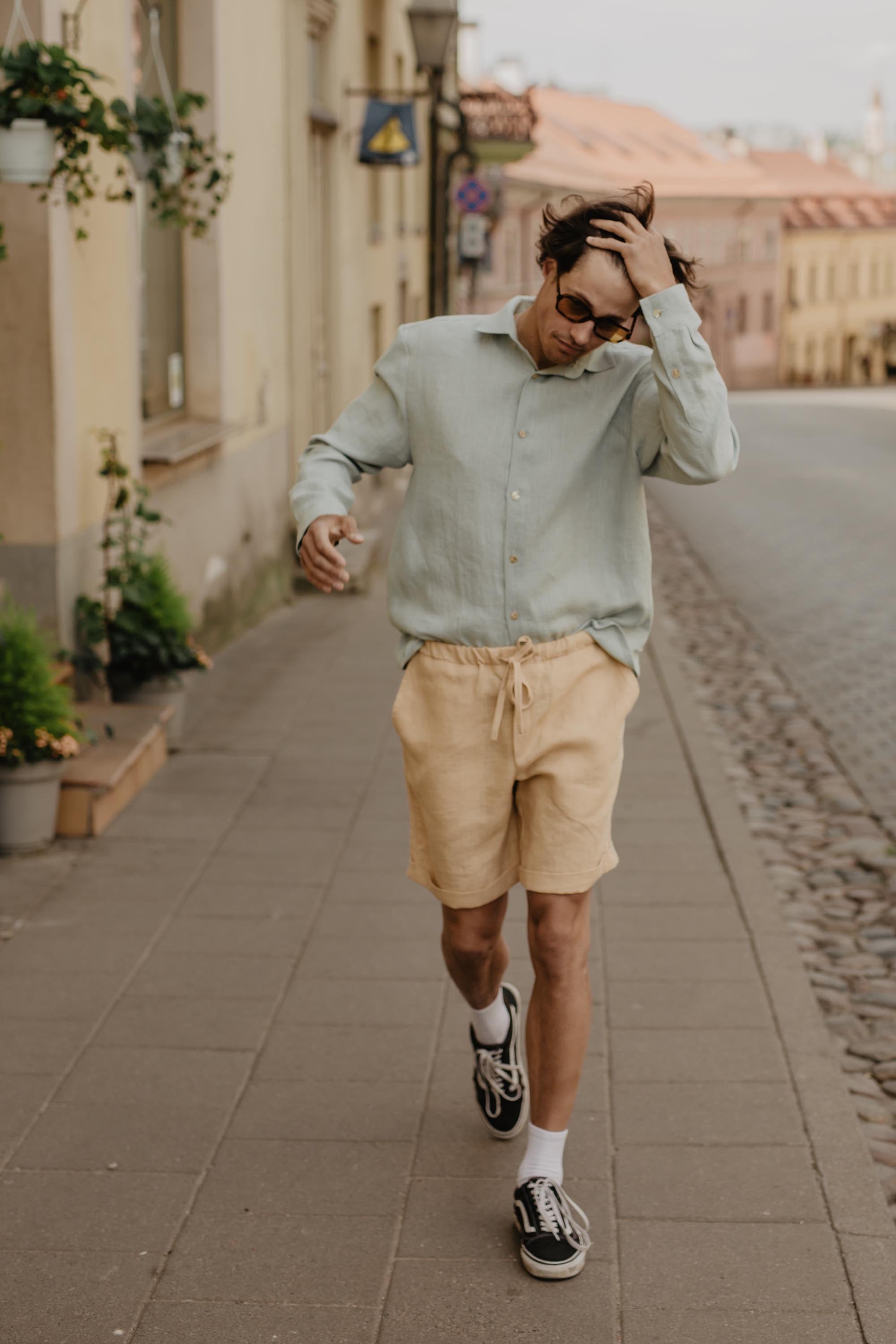 Linen shorts ARES