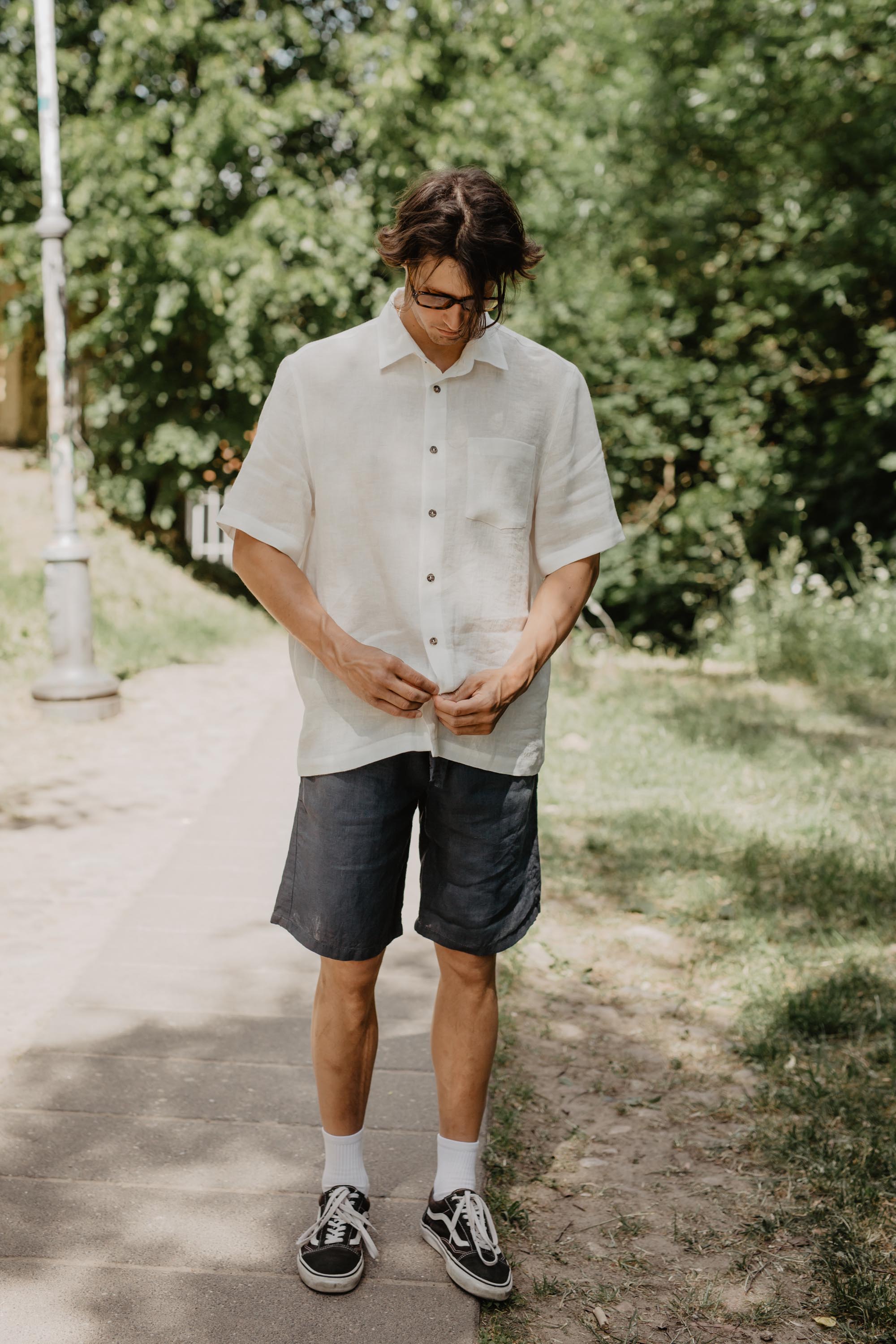 Classic linen shorts HERMES