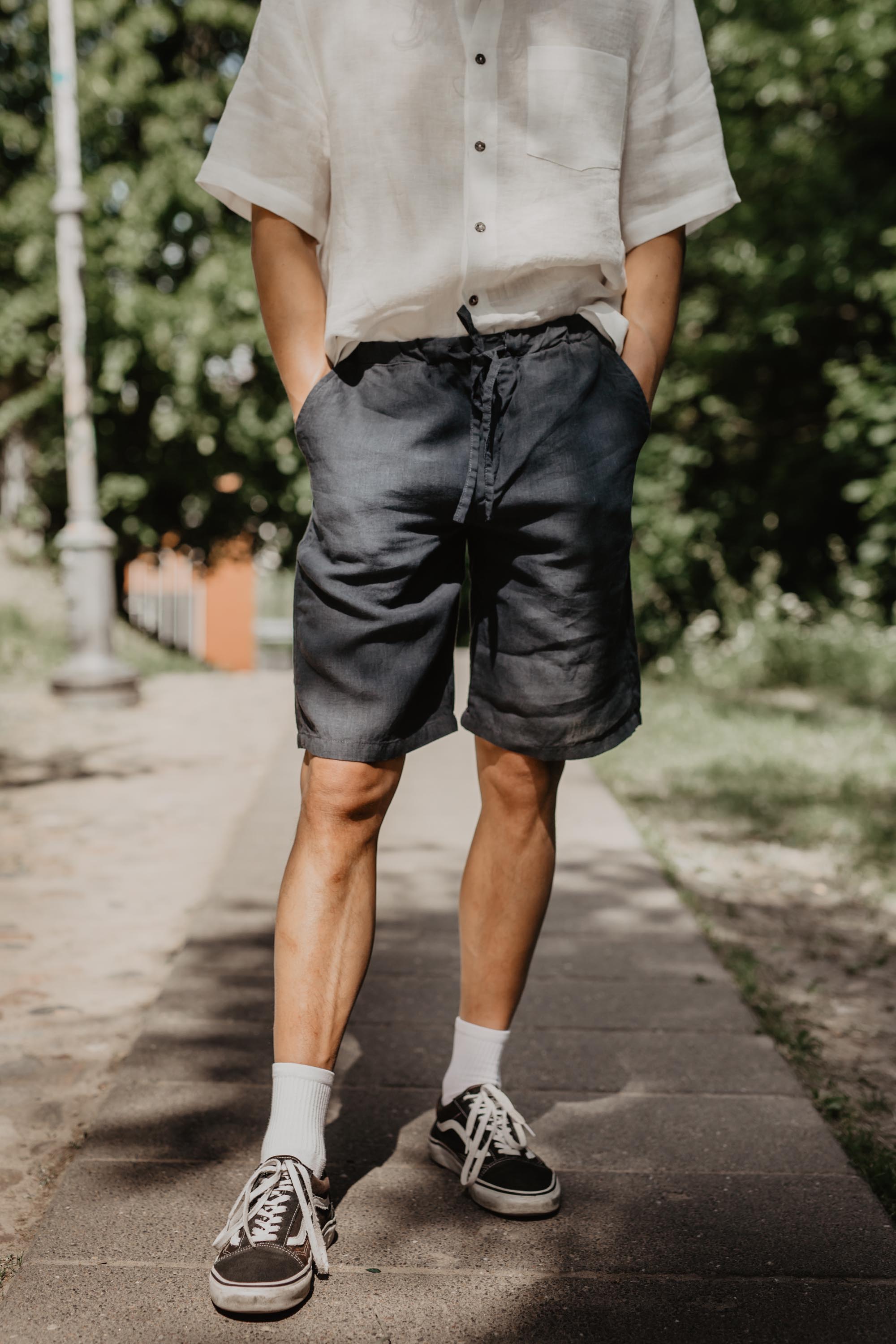 Classic linen shorts HERMES