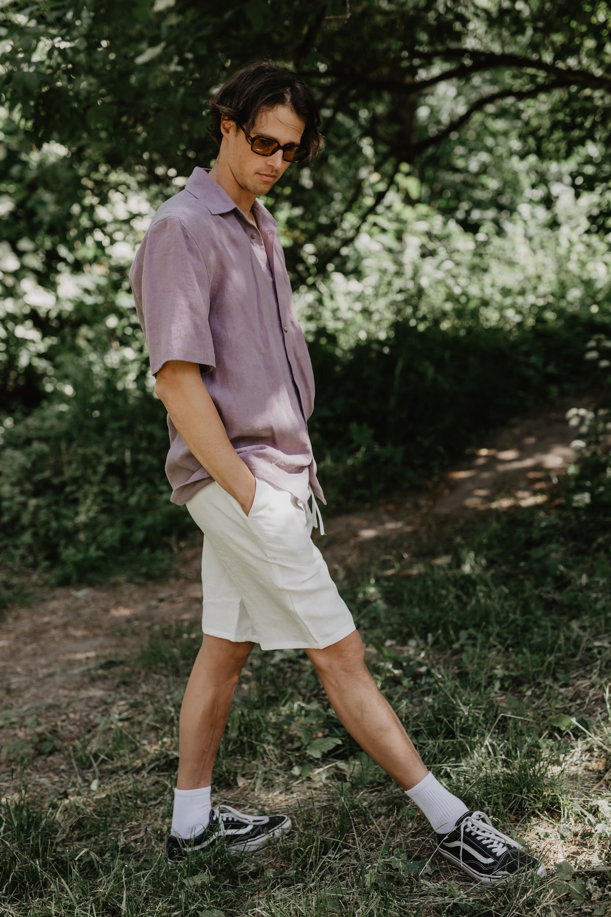 Classic linen shorts HERMES