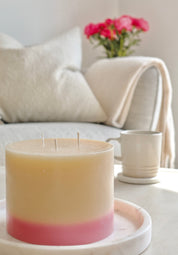 Pink Jasmine and Pear 3 Wick Candle