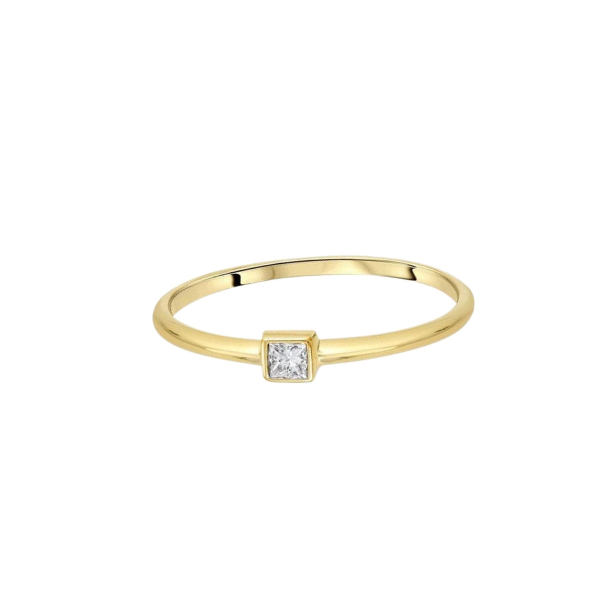 Pegasus Diamond Solitaire Ring