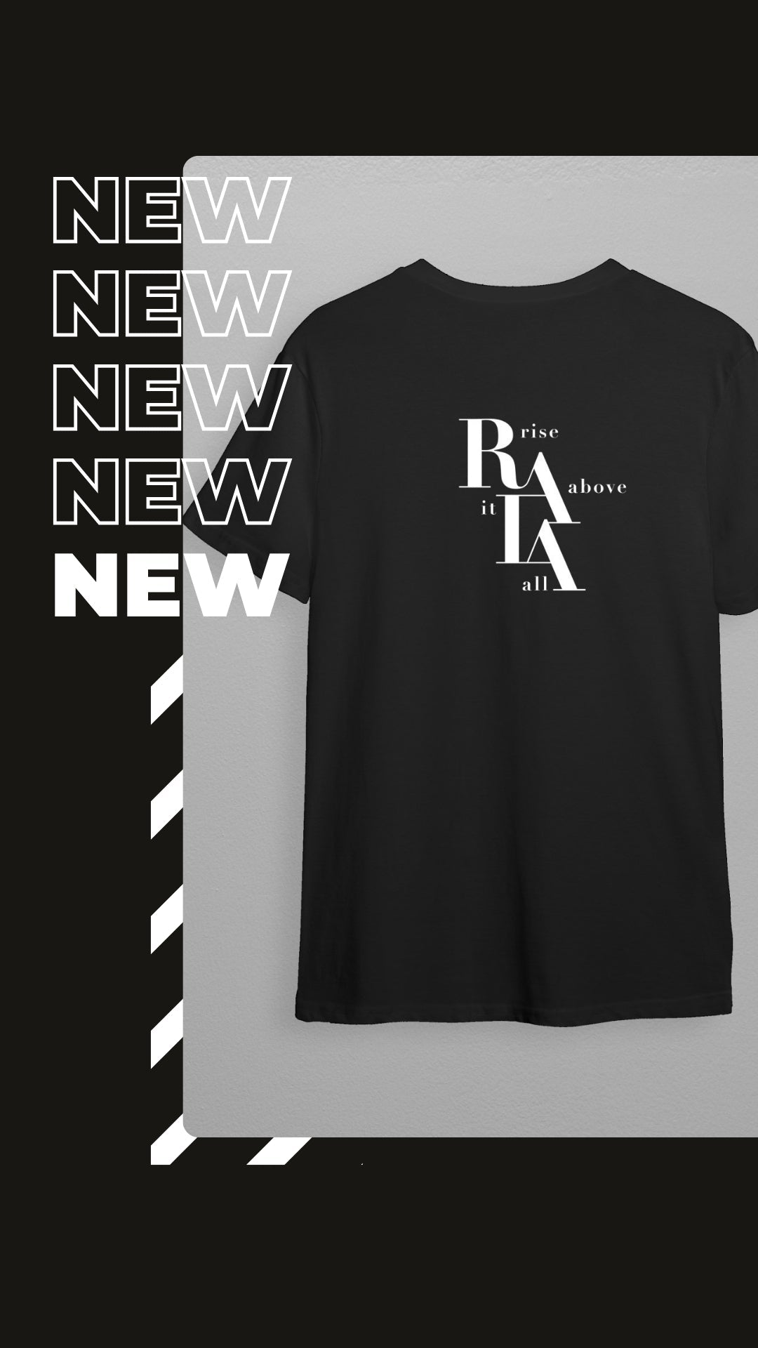 RAIA Logo Knit Tee  - Black R2