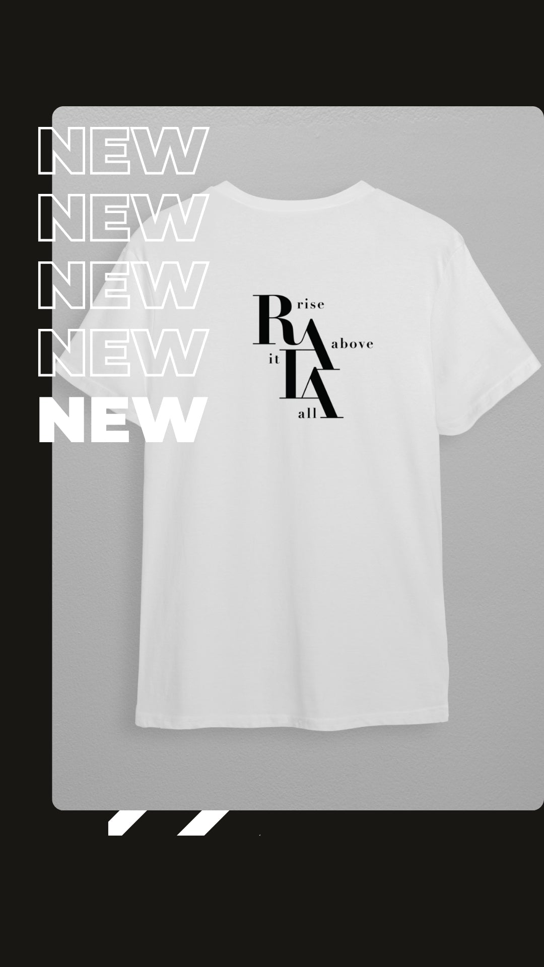 RAIA Logo Knit Tee  - White R2