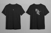 RAIA Unisex Oversized Cotton T-Shirt with "Rise Above It All" Logo -Black R2