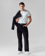 Corduroy Relax Trousers | Black