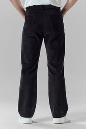 Corduroy Relax Trousers | Black