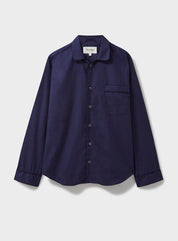 Regenerative Cotton Twill Navy PJ Shirt