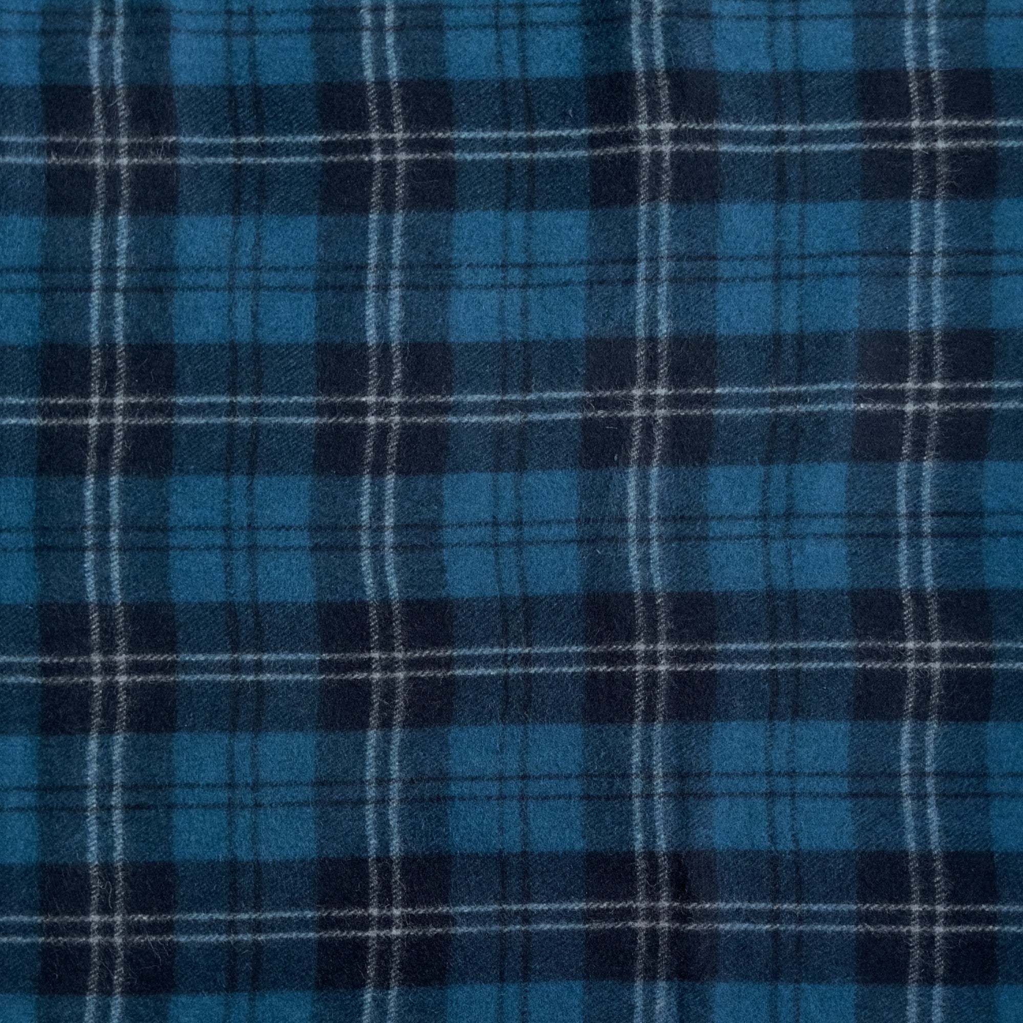 Ramsay Blue - 100% Recycled Wool Tartan Knee Blanket