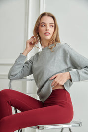 Soft Brushed Cotton Sweatshirt - Grey