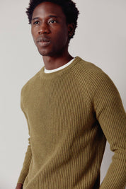 SERGIO - Organic Cotton Jumper Khaki