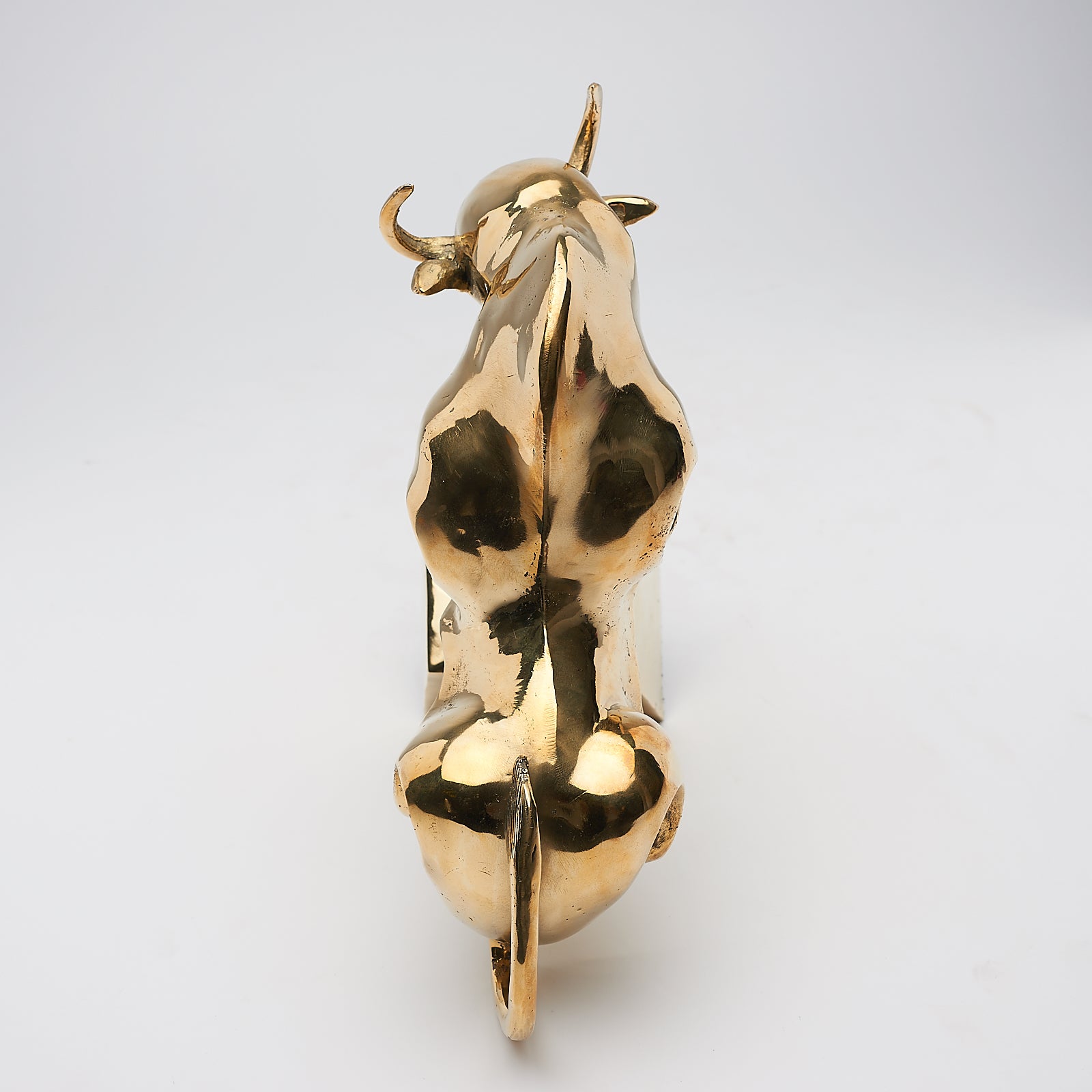 Cubist Bull in Polished Bronze