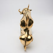 Cubist Bull in Polished Bronze