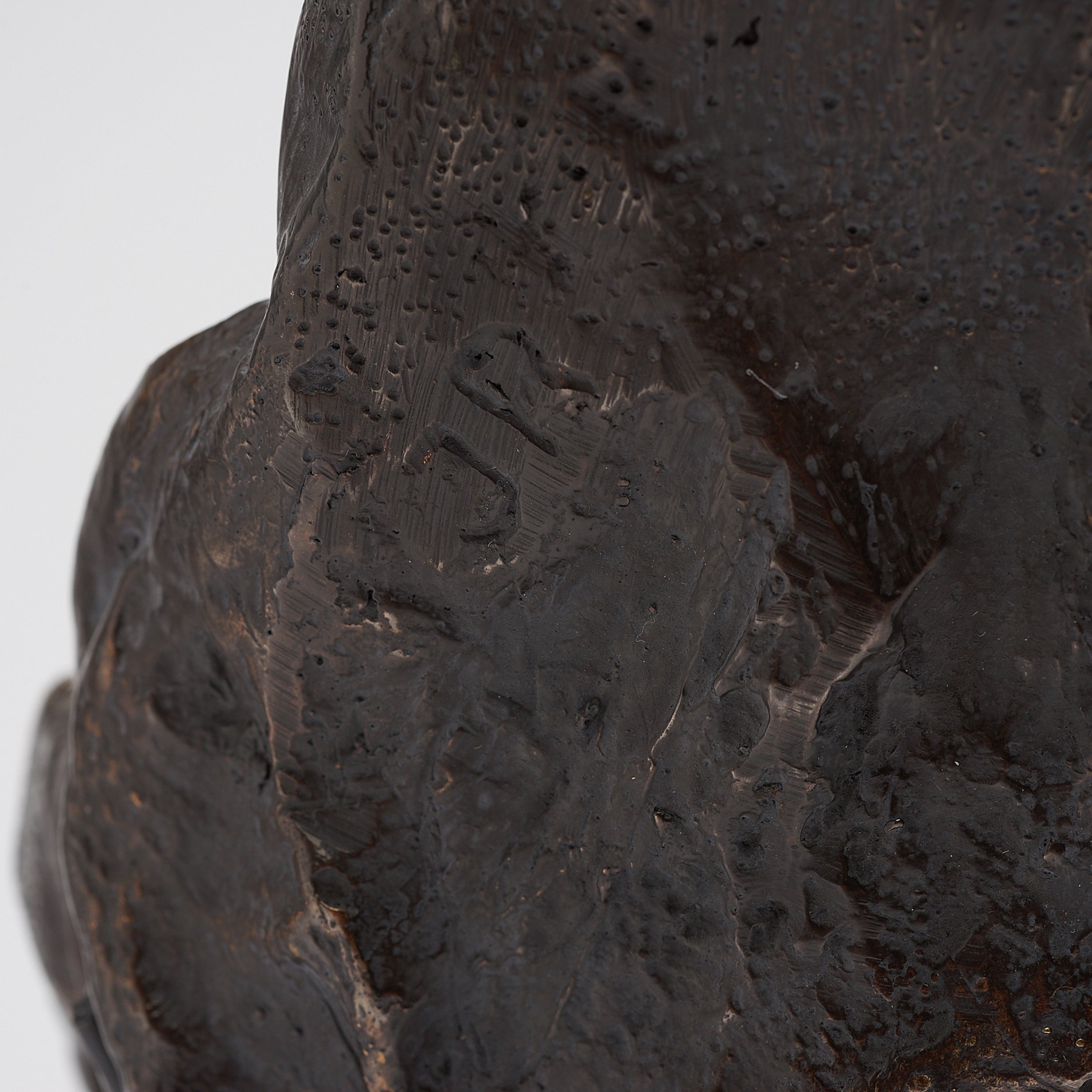 Bronze Western Lowland Gorilla Skull