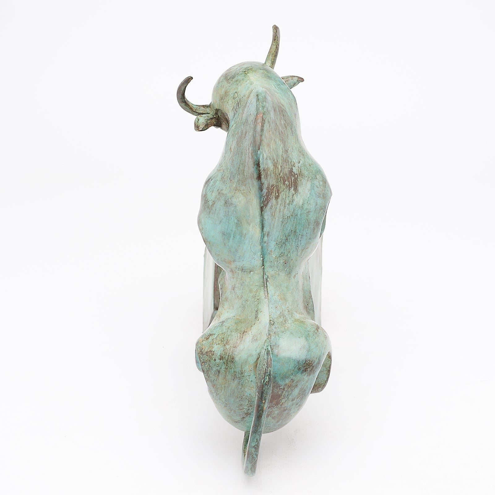 Patinated Cubist Bull