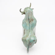 Patinated Cubist Bull