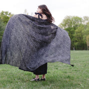 Anni Sarong with Tassels in Black and White Constellation