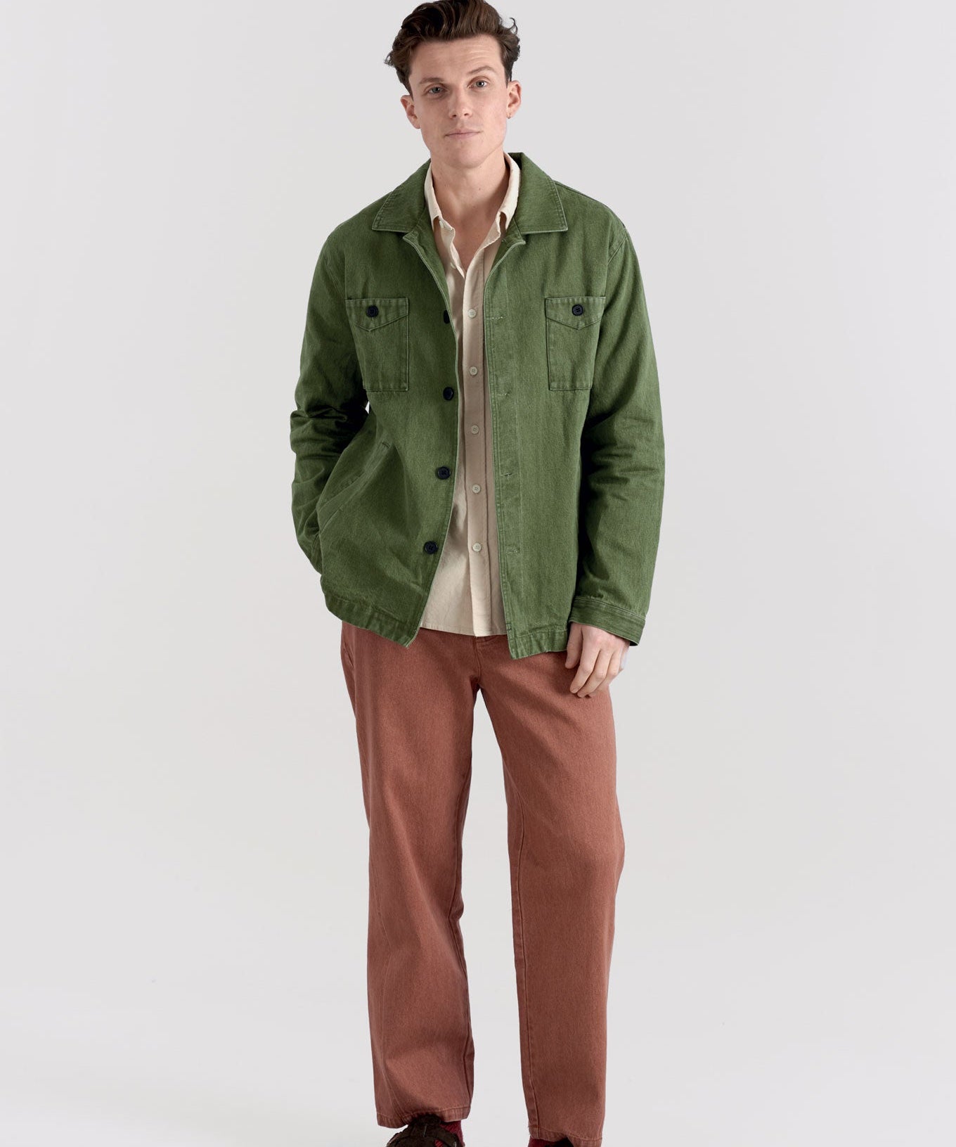 STANLEY-OVERSHIRT-GREEN-DENIM---ABEL-SHIRT-WHITE---MAKULU-TROUSERS-RED_ac2f9d55-b26a-4f27-be99-625872d7f6a1.jpg