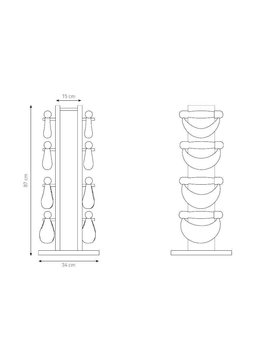 NOHRD SwingWeights Tower Walnut