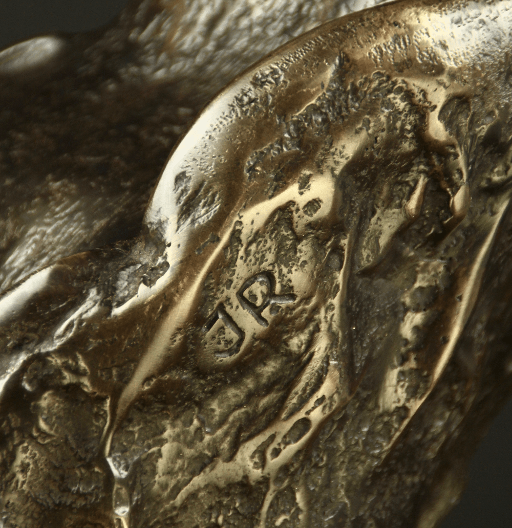 Bronze Western Lowland Gorilla Skull