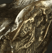 Bronze Western Lowland Gorilla Skull