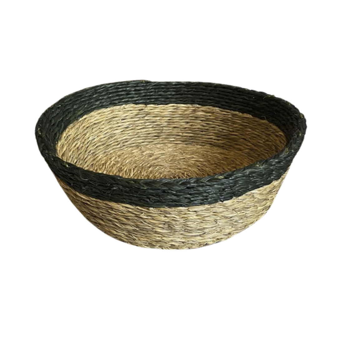 White Trim Lutindzi Grass Bread Basket