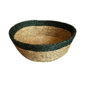 White Trim Lutindzi Grass Bread Basket