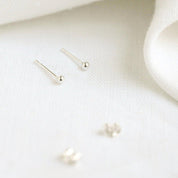 Sensitive Ears 18ct White Gold Tiny Dot Studs