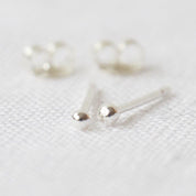 Sensitive Ears 18ct White Gold Tiny Dot Studs