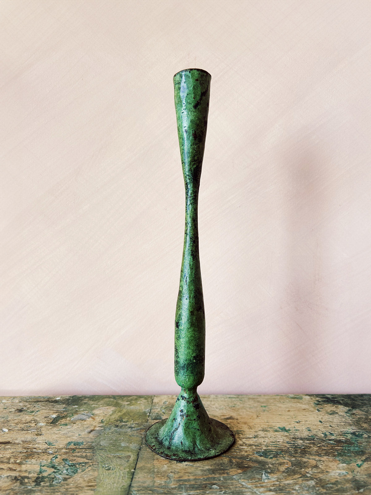 Verdigris Candle Holder, Shelley