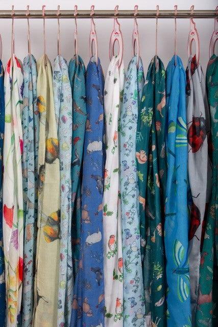 Recycled Bottle Scarf - Birds