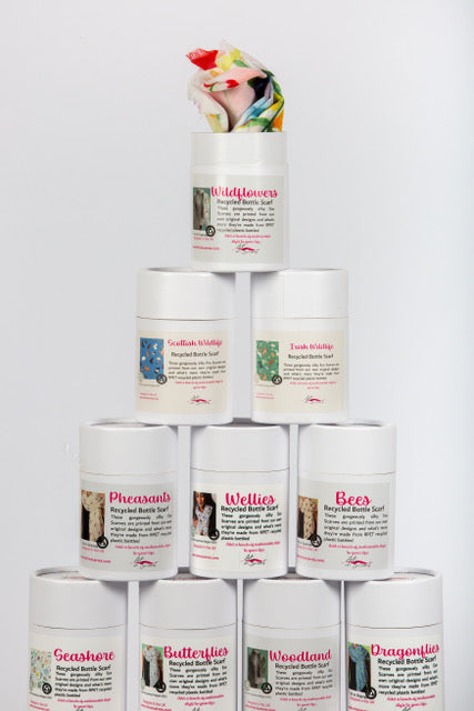 Recycled Bottle Scarf - Bees