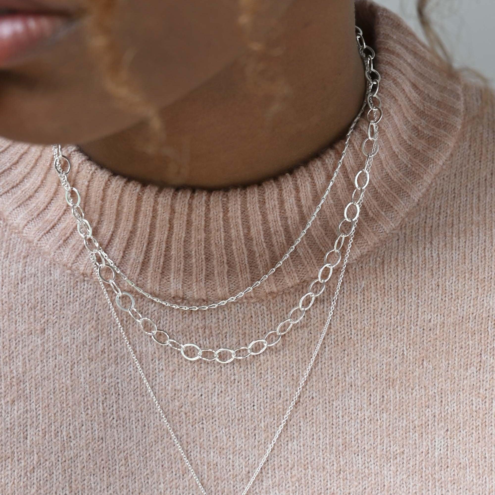 Silver Hayseed Layering Necklace