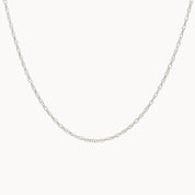 Silver Rope Layering Necklace