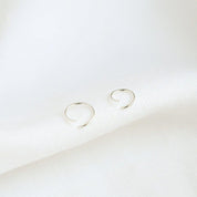 Silver Small Cartilage Helix Earring Hoops