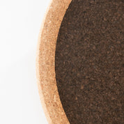 Smoked Cork Round Tray