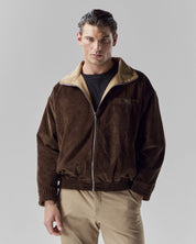 Reversible Corduroy Jacket | Tan / Espresso