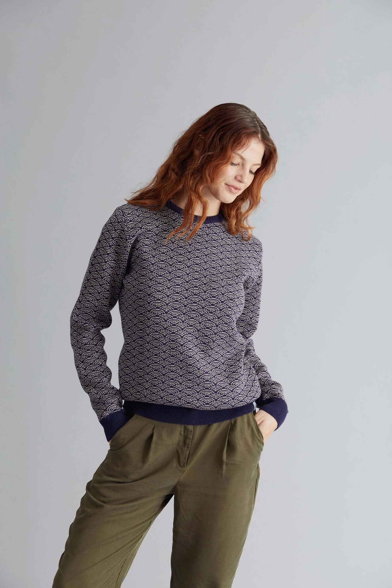 TARA - Organic Cotton Jumper Navy