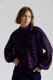 TRIXIE - Recycled Nylon Cardigan Deep Mauve