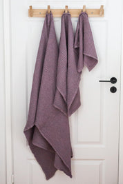 Linen waffle towel set