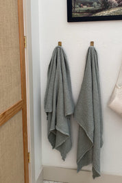 Linen waffle towel set