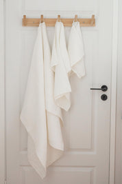 Linen waffle towel set