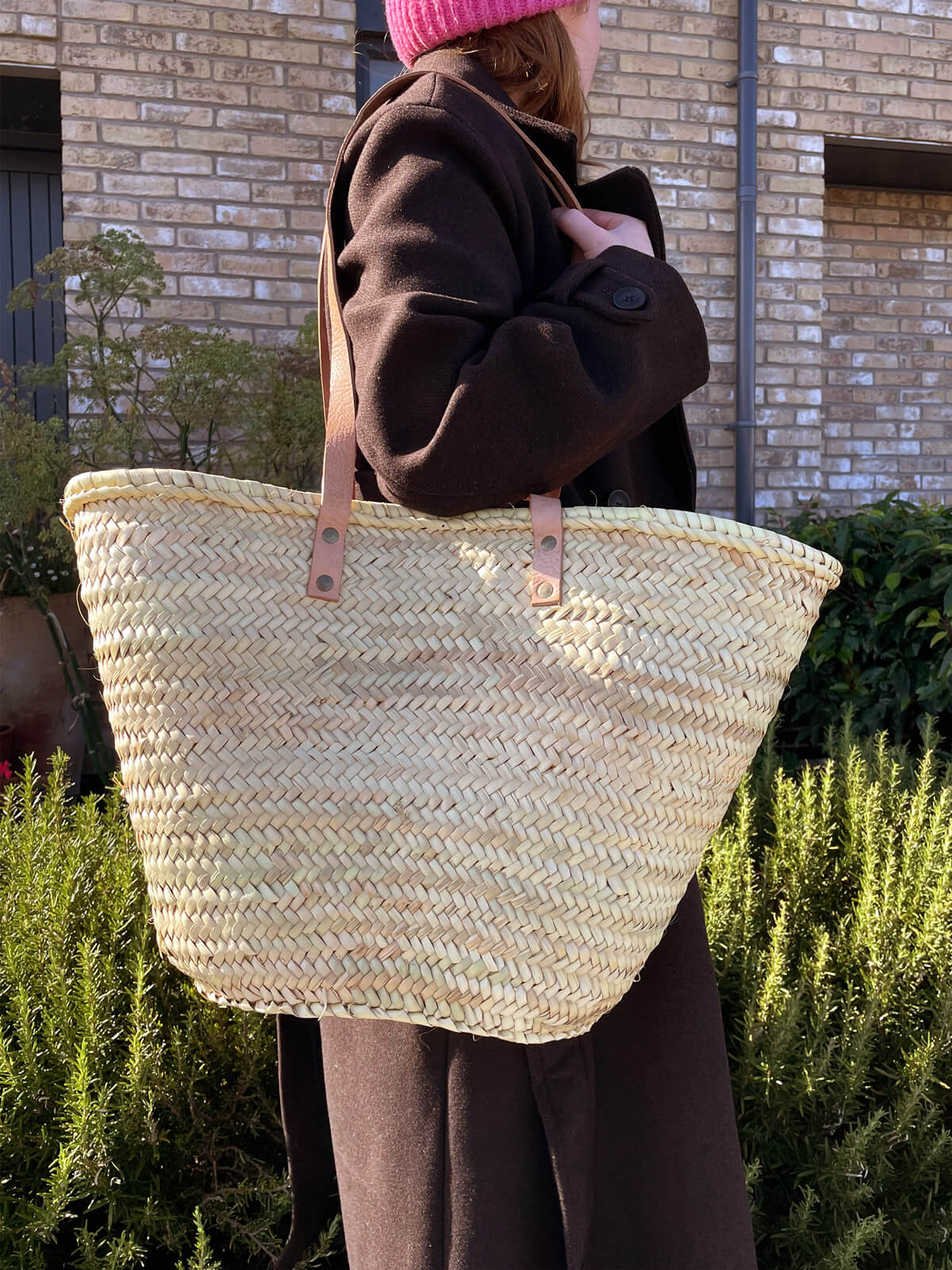 Valencia Shopper Basket, Natural