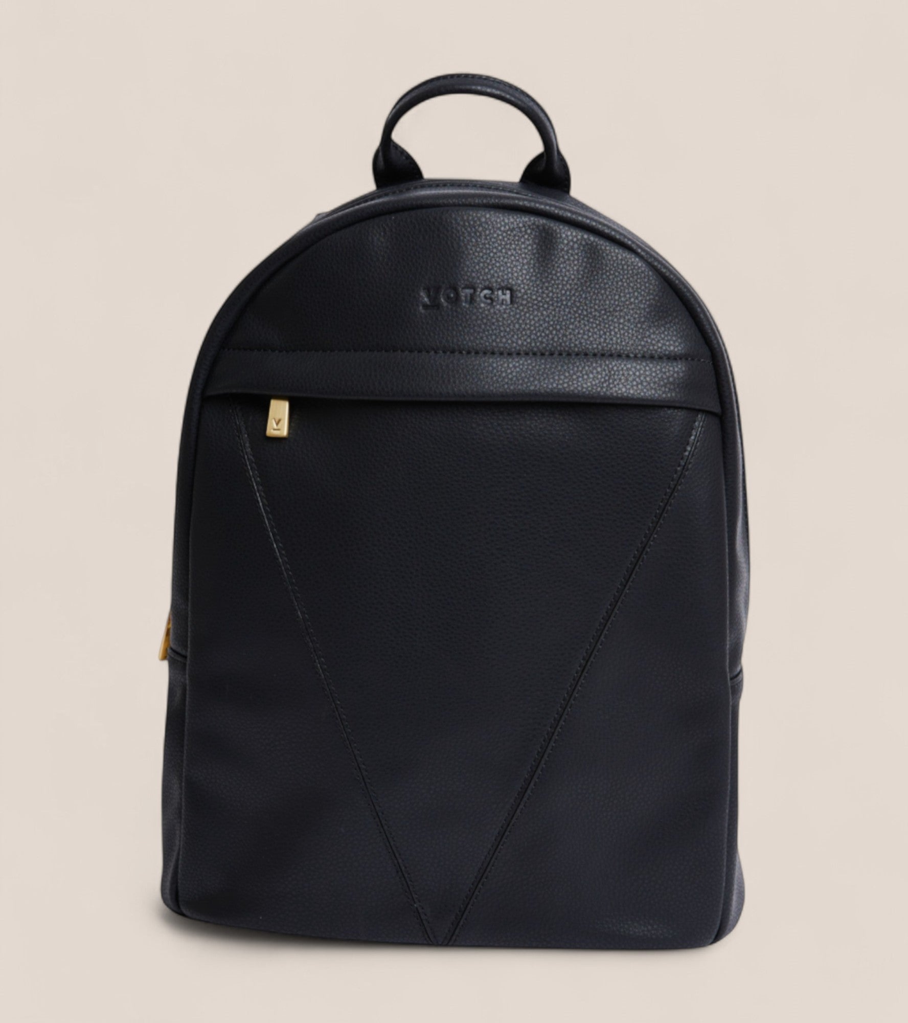 Laurie Vegan Bio-Based Bamboo Leather Backpack in Black