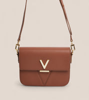 Margot Vegan Bio-Based Bamboo Leather Crossbody in Brown