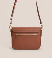 Margot Vegan Bio-Based Bamboo Leather Crossbody in Brown