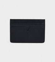 Sol Vegan Bio-Based Bamboo Leather Card Holder in Black