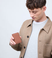 Wilf Vegan Bio-Based Bamboo Bifold Wallet in Brown