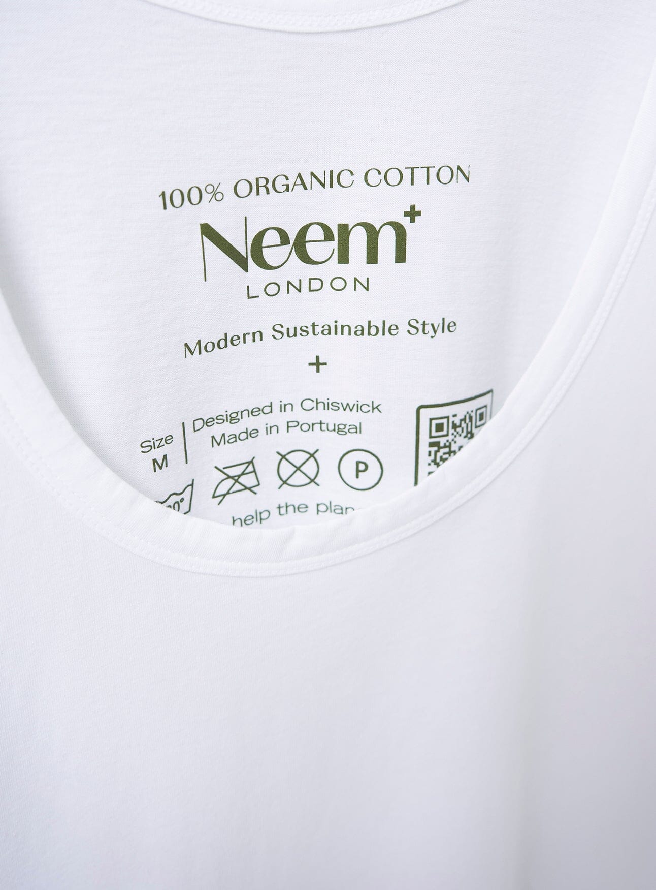 Men's White Organic Cotton Tank Top