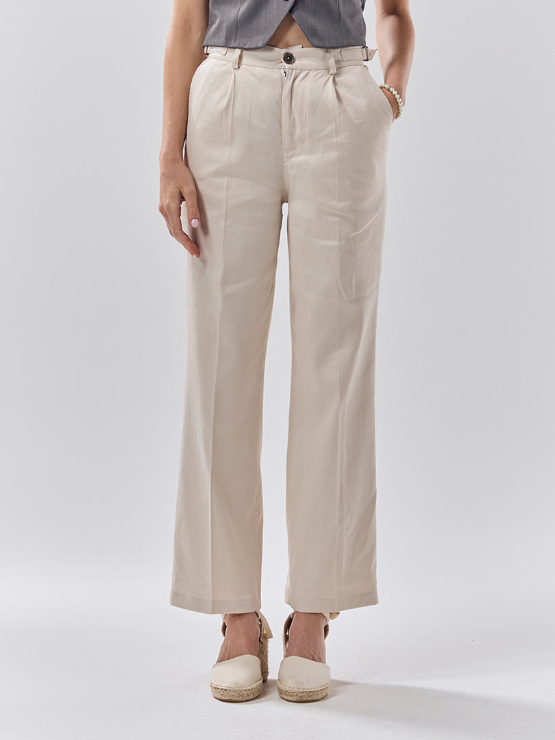 Batch 05 - Womens Cream Linen - Trouser